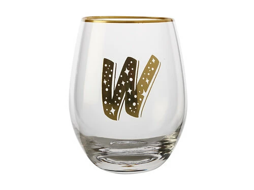 The Letterettes Stemless Glass 500ML W Gift Boxed"" 1 The Letterettes Stemless Glass 500ML W Gift Boxed""