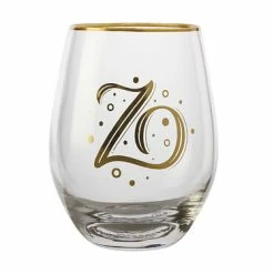 The Letterettes Stemless Glass 500ML Z Gift Boxed""