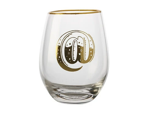 The Letterettes Stemless Glass 500ML @ Gift Boxed"" 1 The Letterettes Stemless Glass 500ML @ Gift Boxed""