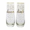 Celebrations Stemless Flute 300ML Set Of 2 Cheers Clink Gift Boxed