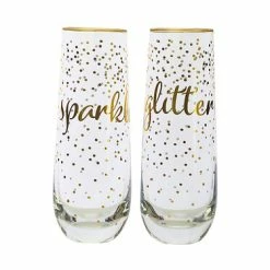Celebrations Stemless Flute 300ML Set Of 2 Sparkles Glitter Gift Boxed 5 Celebrations Stemless Flute 300ML Set Of 2 Sparkles Glitter Gift Boxed -homeless mug-shop fk0075 2