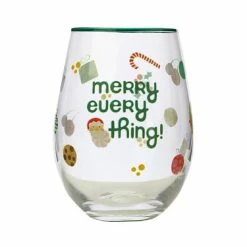 Kasey Rainbow Sparkly Season Stemless Glass 500ML Dark Green Gift Boxed