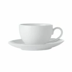 White Basics Coupe Demi Cup & Saucer 100ML