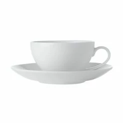 White Basics Coupe Cup & Saucer 200ML