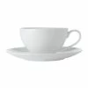 White Basics Coupe Breakfast Cup & Saucer 400ML
