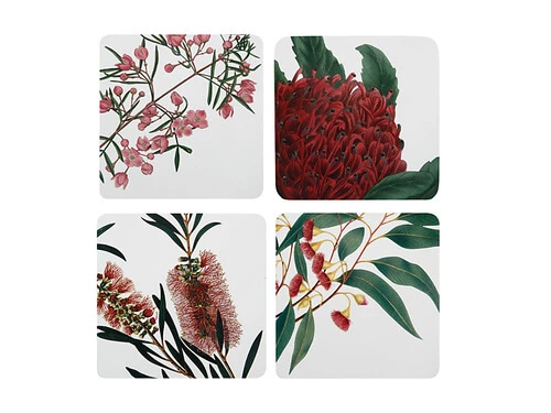 Royal Botanic Gardens Cork Back Coaster 10.5cm Set Of 4 Gift Boxed 1 Royal Botanic Gardens Cork Back Coaster 10.5cm Set Of 4 Gift Boxed