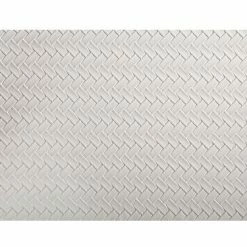 Alternative view of Table Accents Leather Look Placemat 43x30cm Ivory Plait
