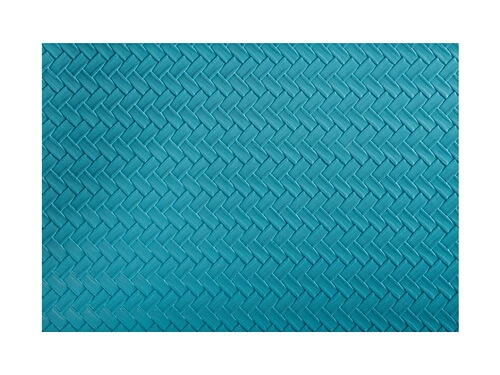 Table Accents Leather Look Placemat 43x30cm Teal Plait 1 Table Accents Leather Look Placemat 43x30cm Teal Plait