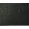 Table Accents Leather Look Alligator Placemat 43x30cm Black