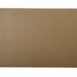 Table Accents Leather Look Alligator Placemat 43x30cm Tan