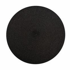 Table Accents Round Placemat 38cm Black