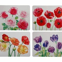 Katherine Castle Floriade Cork Back Placemat 34x26.5cm Set Of 4 Assorted Gift Boxed