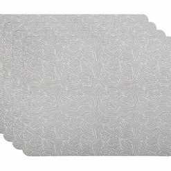 Ripple Cork Back Placemat 34x26.5cm Set Of 4 Gift Boxed