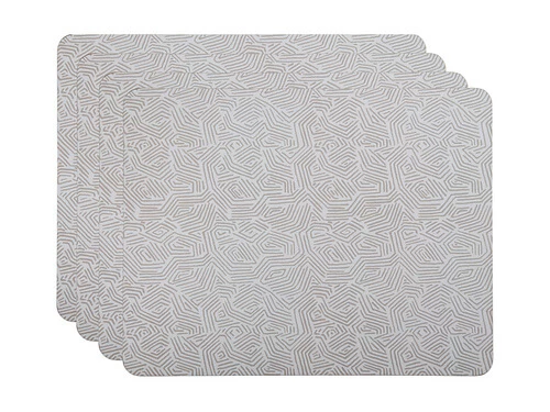 Ripple Cork Back Placemat 34x26.5cm Set Of 4 Gift Boxed 1 Ripple Cork Back Placemat 34x26.5cm Set Of 4 Gift Boxed