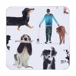 Marc Martin BFF Cork Back Coaster 10.5cm Set Of 4 Gift Boxed