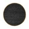 Table Accents Placemat 38cm Round Black Natural
