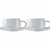 Blend Double Wall Cup & Saucer 80ML Set Of 2 Gift Boxed
