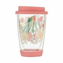 Royal Botanic Gardens Native Blooms Double Wall Glass Mug 380ML Gift Boxed