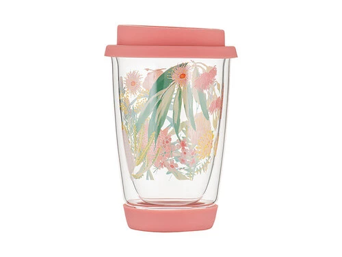 Royal Botanic Gardens Native Blooms Double Wall Glass Mug 380ML Gift Boxed 1 Royal Botanic Gardens Native Blooms Double Wall Glass Mug 380ML Gift Boxed