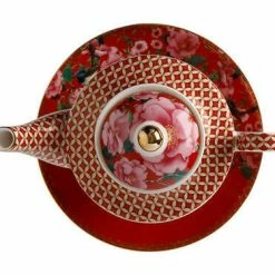 Alternative view of Teas & C's Silk Road Tea For One With Infuser 380ML Cherry Red Gift Boxed