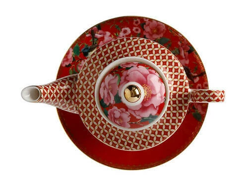 Teas & C's Silk Road Tea For One With Infuser 380ML Cherry Red Gift Boxed 2 Teas & C's Silk Road Tea For One With Infuser 380ML Cherry Red Gift Boxed - Image 2