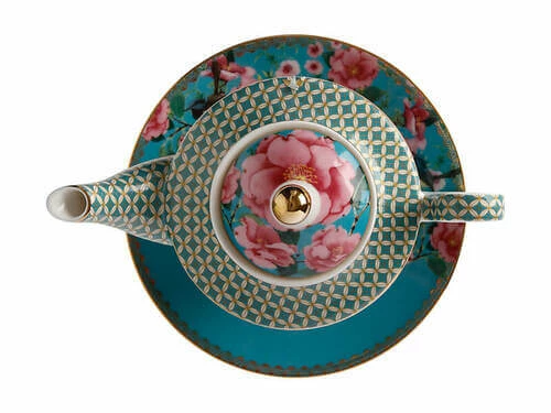 Teas & C's Silk Road Tea For One With Infuser 380ML Aqua Gift Boxed 2 Teas & C's Silk Road Tea For One With Infuser 380ML Aqua Gift Boxed - Image 2