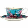 Teas & C's Silk Road Footed Cup & Saucer 200ML Aqua Gift Boxed