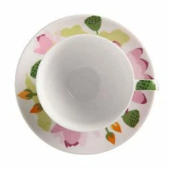 Royal Botanic Gardens Victoria Lotus Cup & Saucer 240ML White Gift Boxed -homeless mug-shop hv0189 top 2