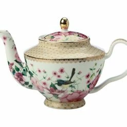 Teas & C's Silk Road Teapot With Infuser 500ML White Gift Boxed