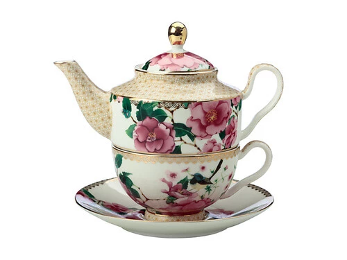 Teas & C's Silk Road Tea For One With Infuser 380ML White Gift Boxed 1 Teas & C's Silk Road Tea For One With Infuser 380ML White Gift Boxed