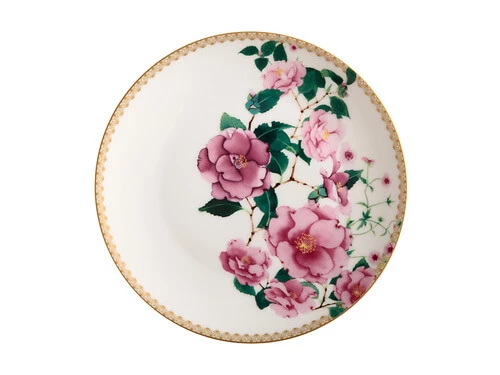 Teas & C's Silk Road Coupe Plate 19.5cm White Gift Boxed 1 Teas & C's Silk Road Coupe Plate 19.5cm White Gift Boxed