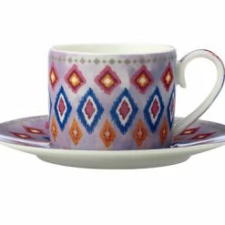 Teas & C's Zanzibar Demi Cup & Saucer 100ML Set Of 2 Gift Boxed