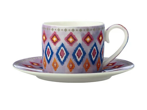 Teas & C's Zanzibar Demi Cup & Saucer 100ML Set Of 2 Gift Boxed 1 Teas & C's Zanzibar Demi Cup & Saucer 100ML Set Of 2 Gift Boxed