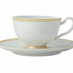 Teas & C's Classic Footed Cup & Saucer 200ML White Gift Boxed