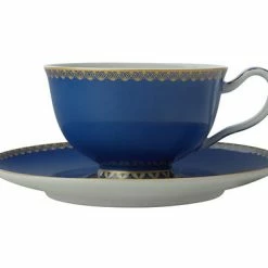 Teas & C's Classic Footed Cup & Saucer 200ML Blue Gift Boxed
