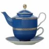 Teas & C's Classic Tea For One With Infuser 380ML Blue Gift Boxed