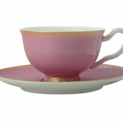 Teas & C's Classic Footed Cup & Saucer 200ML Hot Pink Gift Boxed
