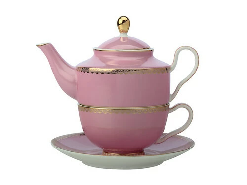 Teas & C's Classic Tea For One With Infuser 380ML Hot Pink Gift Boxed 1 Teas & C's Classic Tea For One With Infuser 380ML Hot Pink Gift Boxed