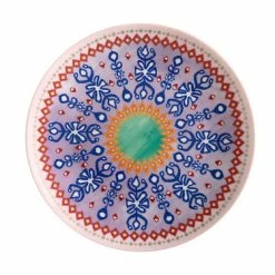 Teas & C's Zanzibar Coupe Plate 19.5cm Ikat Gift Boxed