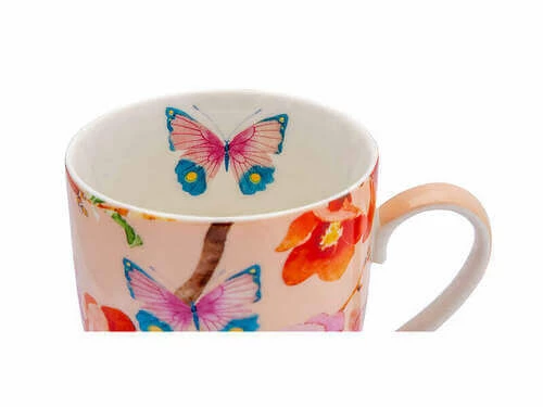 Gabby Malpas Posey Mug & Coaster Set Japonica Joy Gift Boxed 2 Gabby Malpas Posey Mug & Coaster Set Japonica Joy Gift Boxed - Image 2