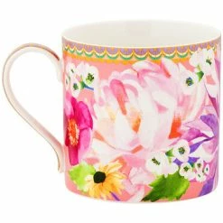 Teas & C's Dahlia Daze Mug 430ML Pink Gift Boxed -homeless mug-shop hv0358 side