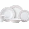Jewel Rim Dinner Set 20pc Ruby Gift Boxed