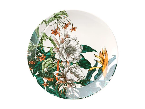 The Blck Pen Night Garden Coupe Side Plate 19cm Flower 1 The Blck Pen Night Garden Coupe Side Plate 19cm Flower