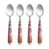 Teas & C's Silk Road Teaspoon Set Of 4 Cherry Red Gift Boxed