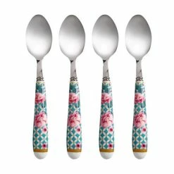 Teas & C's Silk Road Teaspoon Set Of 4 Aqua Gift Boxed