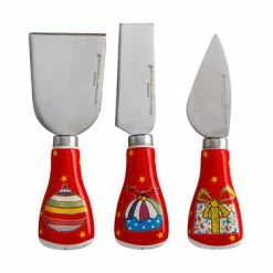 homeless mug-shop 28 Donna Sharam Wonderland Cheese Knife Set 3pc Red Gift Boxed