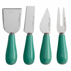 Mezze Cheese Knife Set 4pc Jade Gift Boxed