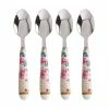 Teas & C's Silk Road Teaspoon Set 4pc White Gift Boxed