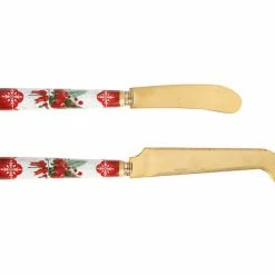 Mistletoe Spreader & Cheese Knife Set Gift Boxed