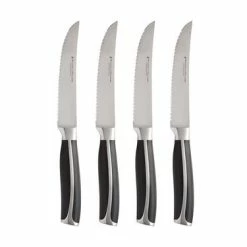 Stanton Steak Knife Set 4pc Black Gift Boxed